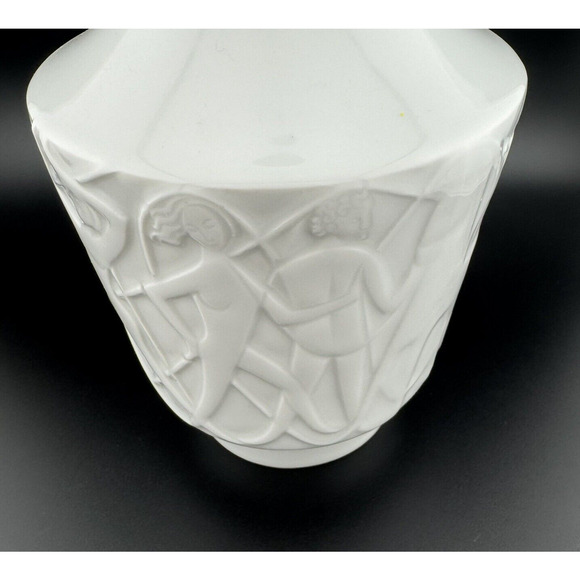 MCM Edelstein Bavaria Kurt Wendler People in Paradise porcelain vase 9.5” 861/0 - Picture 5 of 9